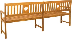 vidaXL Εξωτερικός πάγκος Φυσικό 220 x 55,5 x 90 εκ.