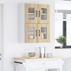 vidaXL Πάνελ πλυντηρίου πιάτων Kalmar 2 pcs Δρύς Sonoma