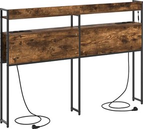 vidaXL Κεφαλάρι Αποθήκης με αποθήκευση Καπνιστή δρυς