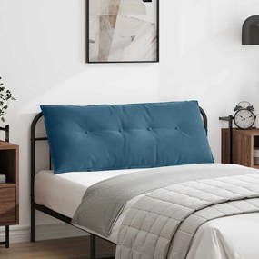 vidaXL Μαξιλάρι Πλάτης Μπλε 120 x 50 cm Υφασμάτινο Κορντουρά