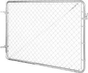 VEVOR Chain Link Fence Gate Fit 2.2-6 ft x 6 ft Garden Gate Posts Not Included