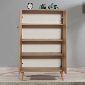 Παπουτσοθήκη - Ντουλάπι Soho Megapap χρώμα sonoma 80x36x127εκ.