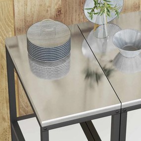 vidaXL Ράφι Κουζίνας HATTEM Λευκό 30 x 50 x 92 εκ Ατσάλι