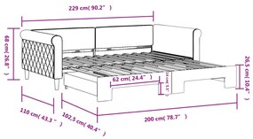 ΚΑΝΑΠΕΣ ΚΡΕΒΑΤΙ ΣΥΡΟΜΕΝΟΣ ΜΠΛΕ 100 X 200 ΕΚ. ΒΕΛΟΥΔΙΝΟΣ 3197777