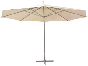 vidaXL Ομπρέλες Εξωτερικού Χώρου Μπεζ Πολυεστέρας