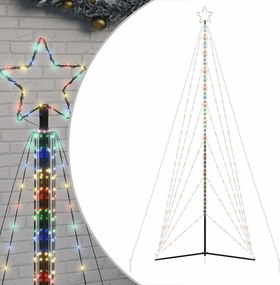 vidaXL Χριστουγεννιάτικο δέντρο LED 861 LED πολύχρωμα 478 εκ.