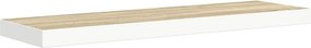 vidaXL Ράφια Τοίχου 4 τεμ. Δρυς/Λευκό 80x23,5x3,8 εκ. MDF
