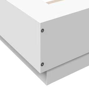 vidaXL Πλαίσιο Κρεβατιού Λευκό 90 x 190 εκ. από Επεξεργασμένο Ξύλο