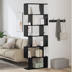 vidaXL Βιβλιοθήκη Μαύρου Δρυός 70x24x193.5 cm Μηχανικής Ξυλείας