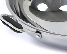 Wok Pan - Ø36cm - Stainless Steel - Induction