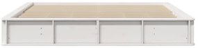 vidaXL Σκελετός Κρεβατιού Λευκό 180 x 200 cm Ξύλο και Μέταλλο