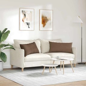 vidaXL Μαξιλάρι Καναπέ 2 pcs Καφέ 80 x 40 cm ύφασμα
