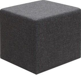 Σκαμπώ Linda Megapap υφασμάτινο χρώμα ανθρακί 40x40x40εκ.