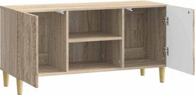 vidaXL Ντουλάπι TV 102 x 34,5 x 50 εκ. Sonoma Δρυς Επεξεργασμένο Ξύλο