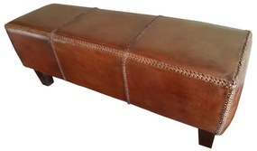 Σκαμπό DKD Home Decor   Καφέ Αλουμίνιο Ξύλο Τικ 120 x 46 x 41 cm 120 x 41 x 46 cm
