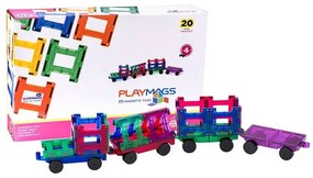 Magnetic tiles 3D Train Playmags 155 - 20 pcs set