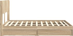 vidaXL Καλάθι με αποθήκη και κεφαλάρι Sonoma Δρυς 140 x 190 cm
