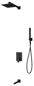 Σετ Μπαταρίας Εντοιχισμού Delos Nero SETCFT205-BL Black Karag Metal