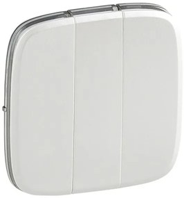 Πλακίδιο Διακόπτη Τριπλού Περλέ Valena Allure 755039 Legrand-755039-Λευκό 755039