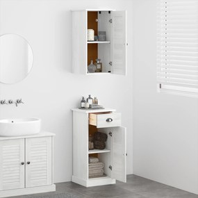 vidaXL Σετ Επίπλων Μπάνιου 2 pcs Καφέ και Λευκό 37 x 34 x 80 εκ