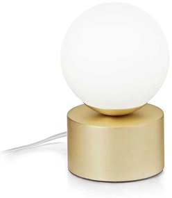 Επιτραπέζιο Φωτιστικό Perlage 292458 Φ10x15,5cm 1xG9 15W Brass Ideal Lux