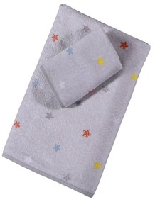 Πετσέτες Βρεφικές Little Star (Σετ 2τμχ) Grey Nef-Nef Σετ Πετσέτες 70x140cm 100% Βαμβάκι