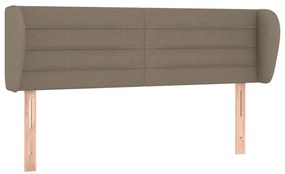 vidaXL Κεφαλάρι με Πτερύγια Taupe 147 x 23 x 78/88 εκ. Υφασμάτινο