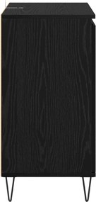 vidaXL Πλαϊνό γραφείο Μαύρη Οξυά 60 x 35 x 70 cm Επεξεργασμένο ξύλο