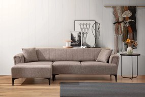 Corner Sofa-Bed Hamlet Left - Light Brown Light Brown
