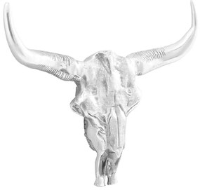 vidaXL Μικρή Κεφαλή Τοίχου Ασημένια Ρητίνη Μικρή Διακοσμητικά Μοντέρνο