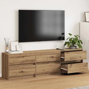 Μονάδες TV Επιτοίχιο 2 pcs Artisan Oak 180 x 34 x 50 εκ