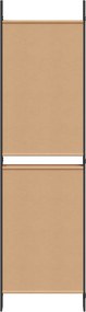 vidaXL 5-Panel Room Divider Μπεζ 250 x 180 cm Ύφασμα