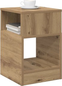 vidaXL End Table Artisan Oak 30,5 x 30 x 45 εκ Επεξεργασμένο Ξύλο