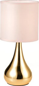 Πορτατίφ Αφής Με Dimmer Aca Bellatris KS1178T1PG Brass/Pink