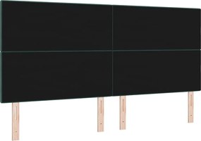 vidaXL LED κεφαλάρι με LED ταινίες φωτός Πράσινο 200 cm Βελούδο