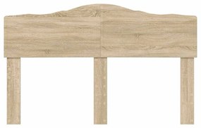 vidaXL Κεφαλάρι με κεφαλάρι Δρύς Sonoma 160 cm Επεξεργασμένο ξύλο