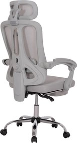 Καρέκλα γραφείου Barnet γκρι mesh-νάιλον 61x62x123εκ