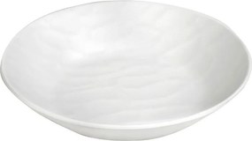 WHITE ΠΙΑΤΟ ΒΑΘΥ ΣΤΡΟΓΓ. 19ΕΚ WAVY MATTE ΜΕΛΑΜΙΝΗΣ