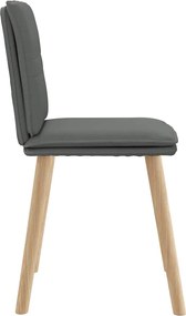 vidaXL Καρέκλες Τραπεζαρίας 6 τεμ Σκ. Γκρι Υφασμάτινες