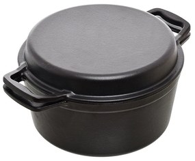 ESTIA ΚΑΤΣΑΡΟΛΑ IRON 2 ΣΕ 1 ΜΑΝΤΕΜΕΝΙΑ 25cm ΜΕ ΚΑΠΑΚΙ-ΤΗΓΑΝΙ