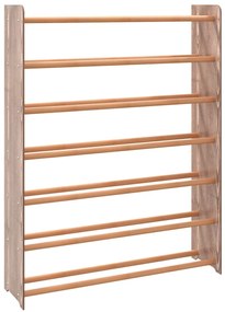 vidaXL Παπουτσοθήκη Καφέ 90 x 24 x 117 εκ. από Επεξεργασμένο Ξύλο