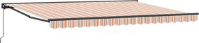 vidaXL Χειροκίνητη Τέντα 4,5 x 3,5 m