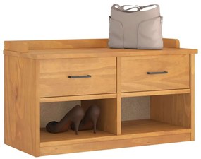 vidaXL Πάγκος διαδρόμου "SANDNES" 87x40x50 εκ. Πεύκο μασίφ ξύλο