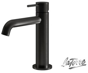 La Torre ELLE 316 Black Brushed PVD Μπαταρία Νιπτήρος με βαλβίδα