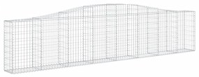 vidaXL Συρματοκιβώτια Τοξωτά 8 τεμ. 400x30x80/100 εκ. Γαλβαν. Ατσάλι
