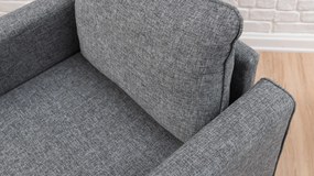 Πολυθρόνα Γκρι BELLA 81x82x85