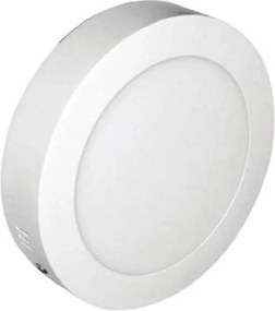 LED Panel Slim Επίτοιχο Στρογγυλό 8W ενδιάμεσο φως 4000K 500lm Λευκό