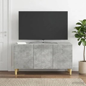 VidaXL Ντουλάπι TV 99 x 34,5 x 50 εκ. Γκρι Σκυροδέματος