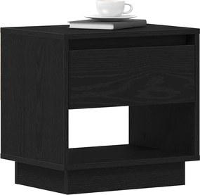 vidaXL Κομοδίνο Μαύρη Οξυά 45 x 34 x 44 εκ Επεξεργασμένο ξύλο