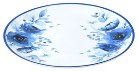 Πιάτο Ρηχό Πορσελάνινο Blue Rose 27cm - Estia